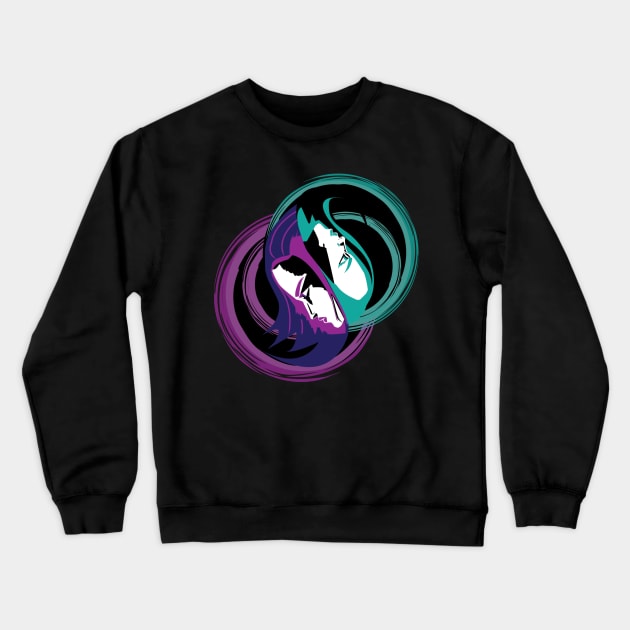 twin-yang Crewneck Sweatshirt by Dan_via_winter